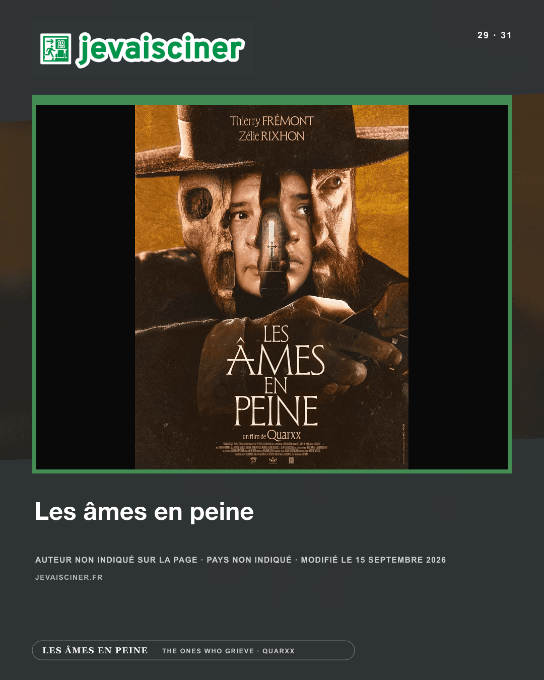 JeVaisCiner — Les âmes en peine