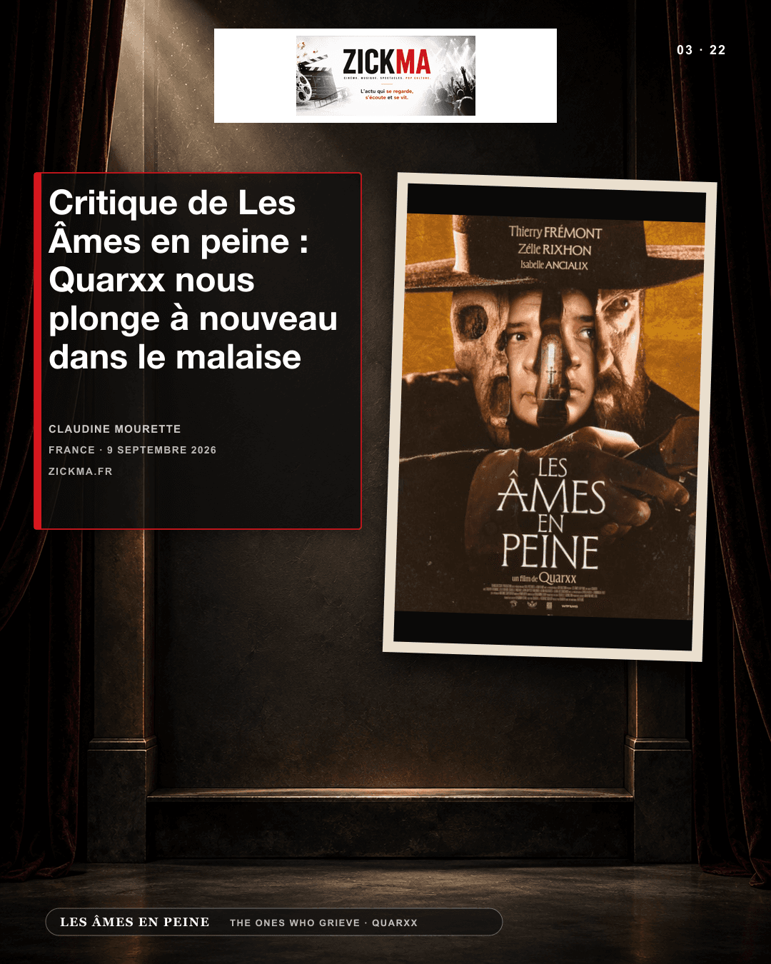 Zickma — Critique de Les Âmes en peine : Quarxx nous plonge à nouveau dans le malaise