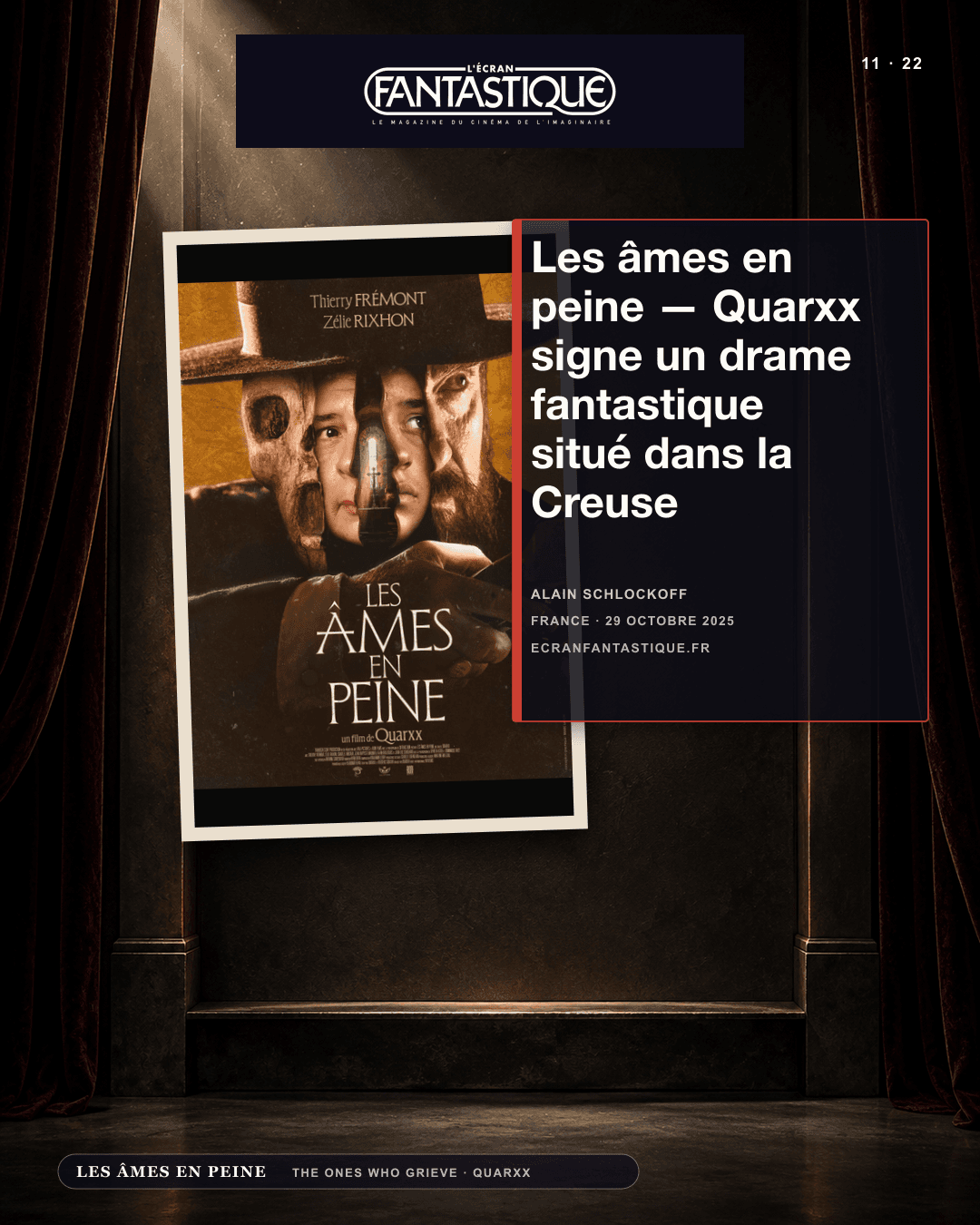 L’Écran Fantastique — Les âmes en peine — Quarxx signe un drame fantastique situé dans la Creuse