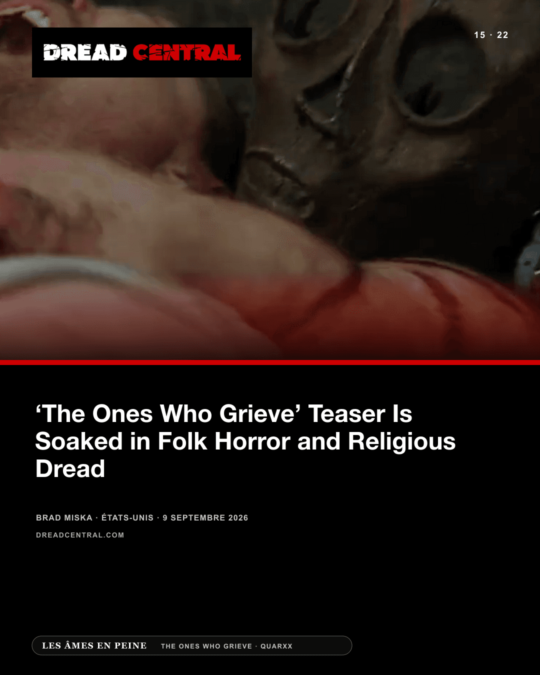 Dread Central — ‘The Ones Who Grieve’ Teaser Is Soaked in Folk Horror and Religious Dread