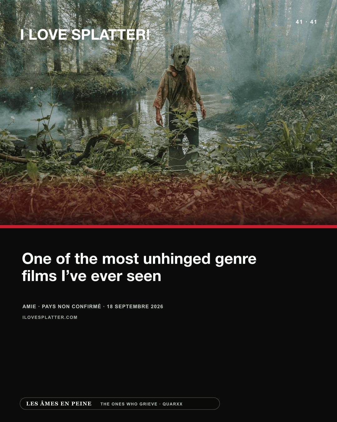 I Love Splatter! — FANTASTIC FEST ’26 REVIEW – THE ONES WHO GRIEVE