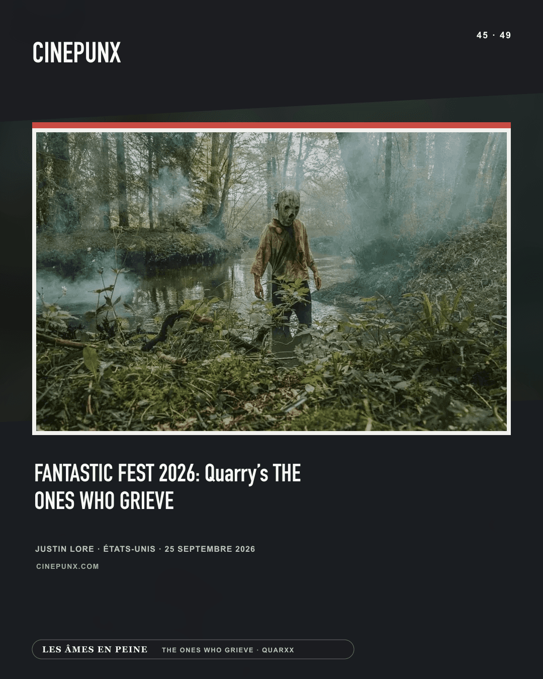CINEPUNX — FANTASTIC FEST 2026: Quarry’s THE ONES WHO GRIEVE