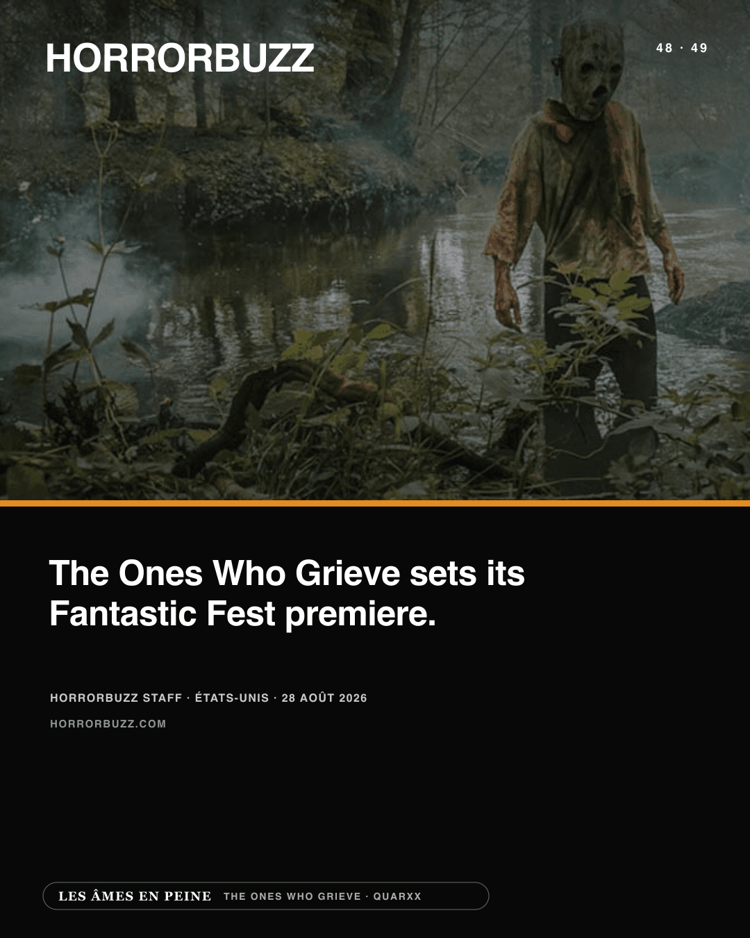HorrorBuzz — The Ones Who Grieve Sets Fantastic Fest Premiere